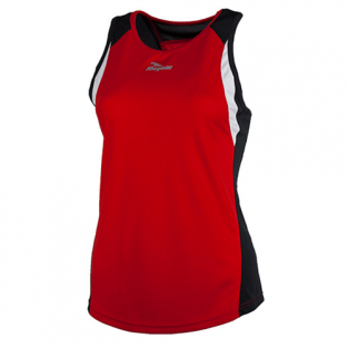 Esty Hardloop Tanktop Dames Rood/Wit/Zwart